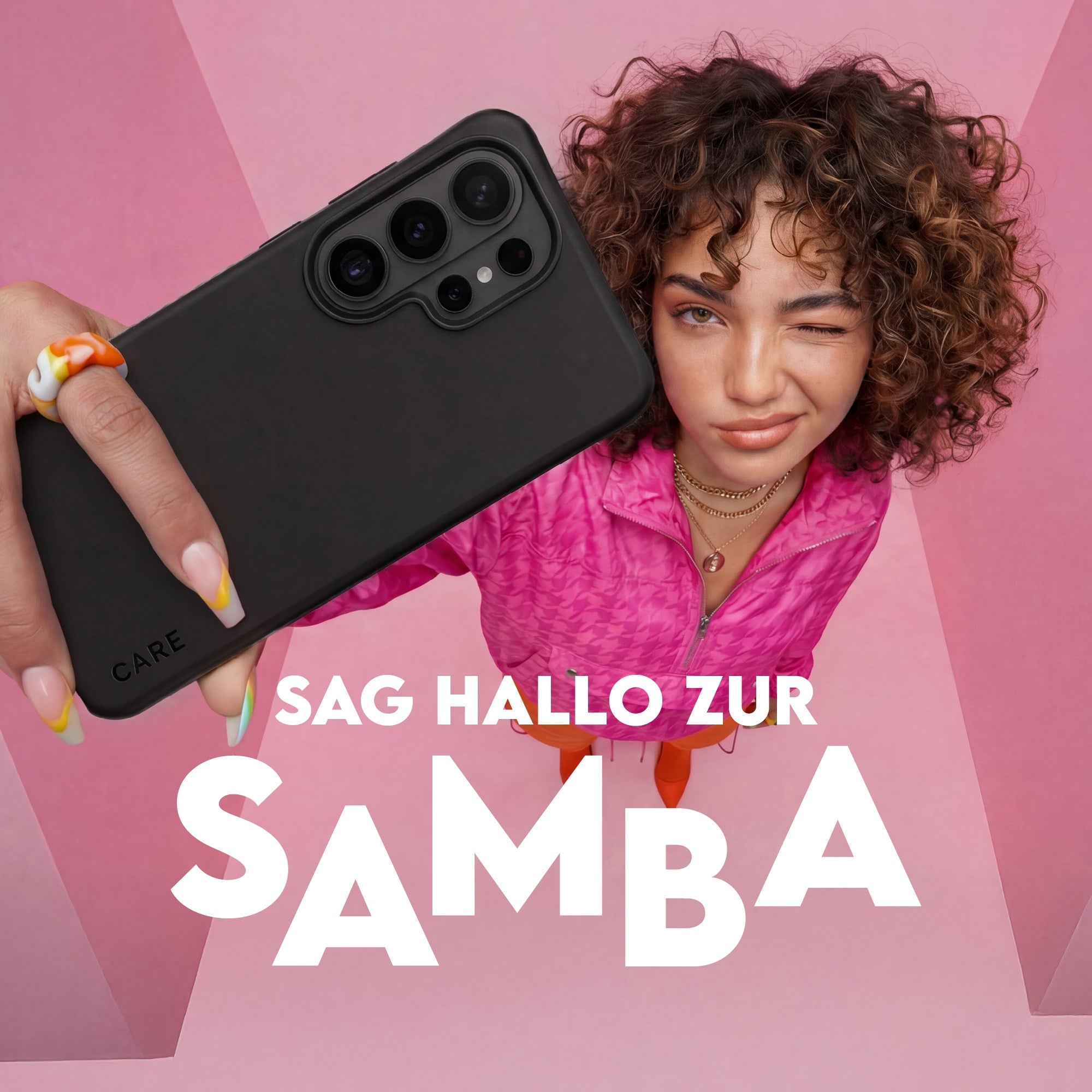 CARE™ by PanzerGlass® Samba Case Schwarz m. Qi Samsung Galaxy S26